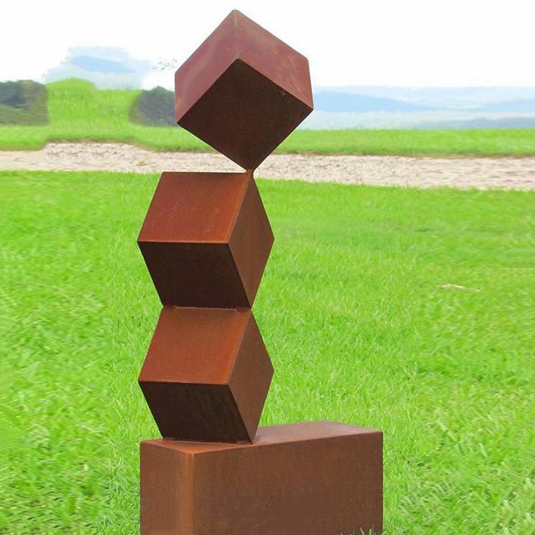 corten-steel-garden-sculpture-for-outdoor-decor-corten-steel-cube-sculpture-DZM-603_ corten-steel-garden-sculpture-for-outdoor-decor-corten-steel-cube-sculpture-DZM-603_