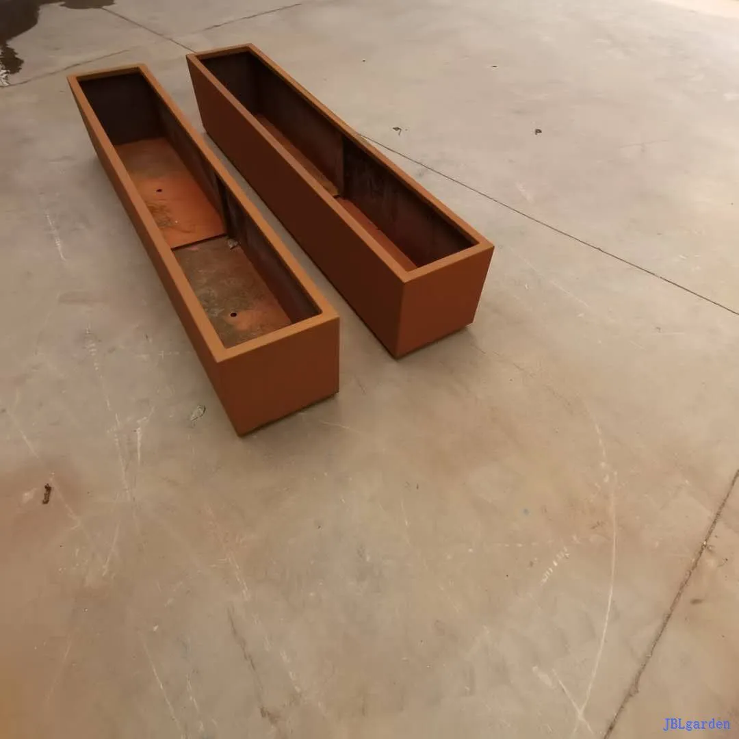 Corten Steel Extra Large Trough Planter