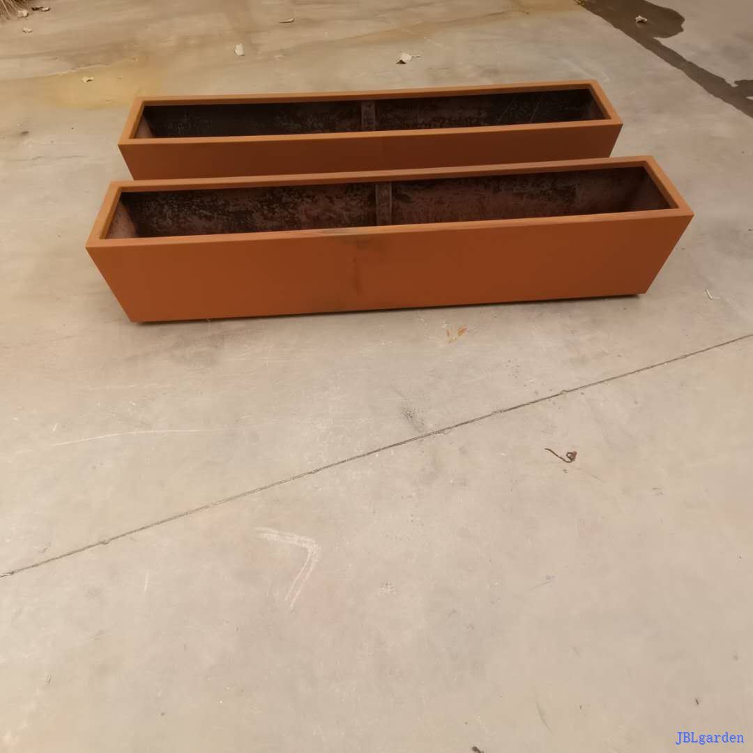 Corten Steel Extra Large Trough Planter (2)