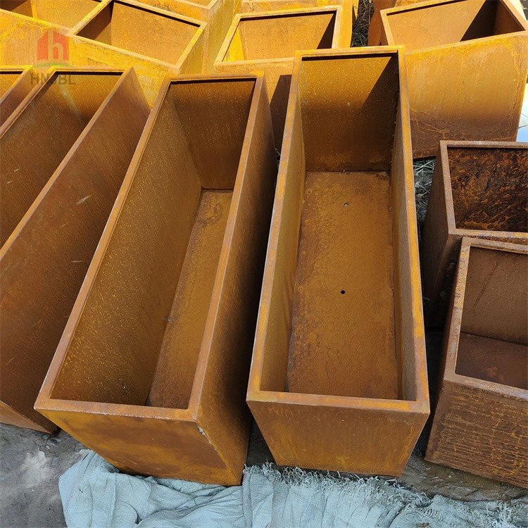 Rusty Color Corten Steel Planter Pot Rusty Color Corten Steel Planter Pot