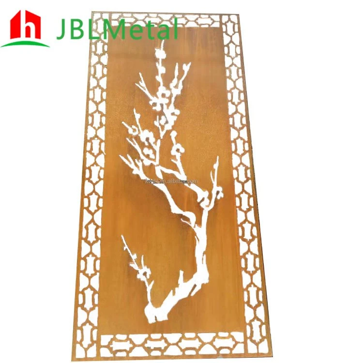 Laser-cut Corten Steel Screens Laser-cut Corten Steel Screens
