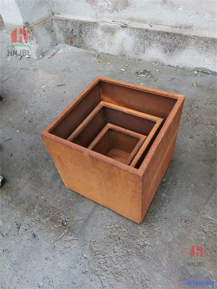 Corten Steel Planter Flower Pot