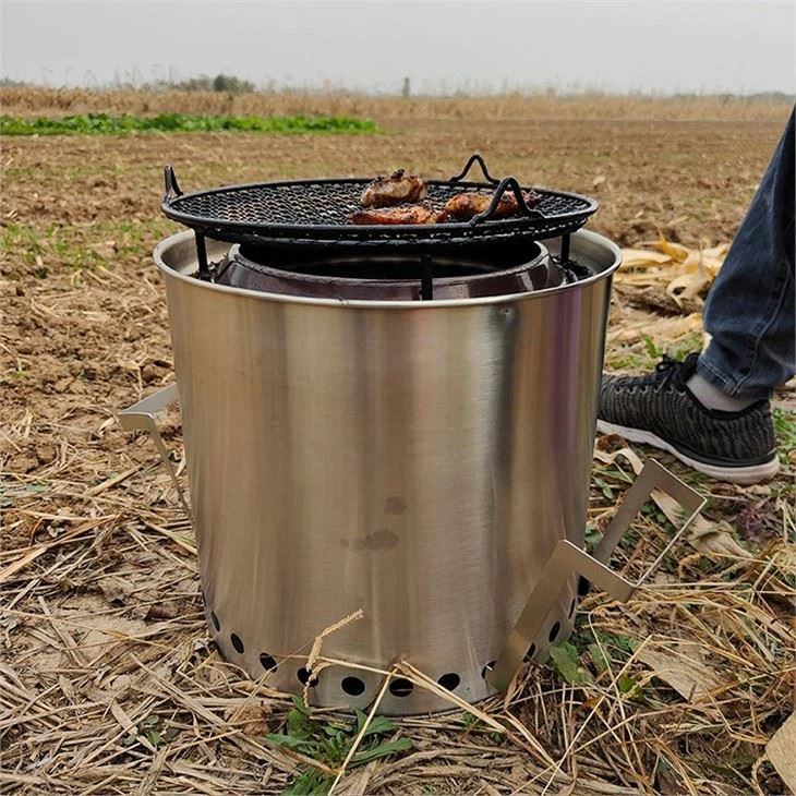 Outdoor Solo Backpack Hiking Fold Camping Wood Stove