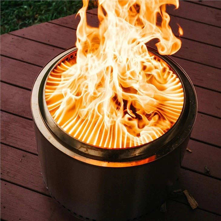 SOLO Smokeless Fire Pit Stainless Steel Stove With Grill
