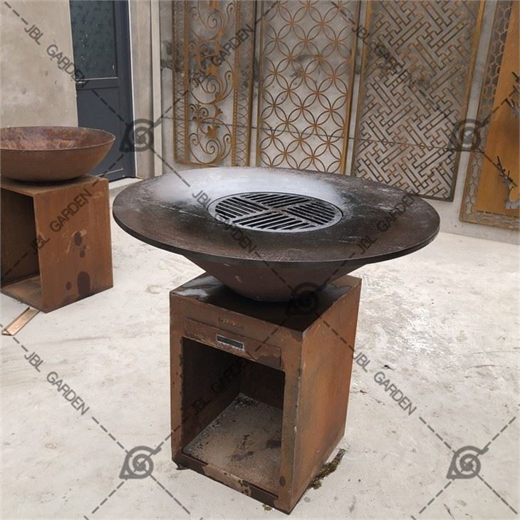 Steel Outdoor Wood Bbq Grillls