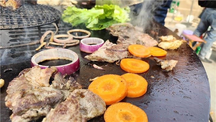 Corten Steel Fireplace Grill Smoker BBQ Grill