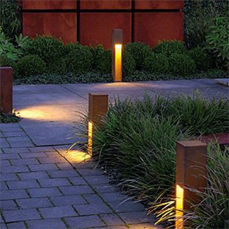 Corten Steel Garden Lights Garden Metal Ornaments