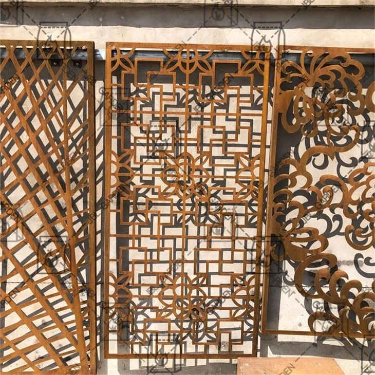 Corten Steel Garden Screen Fency