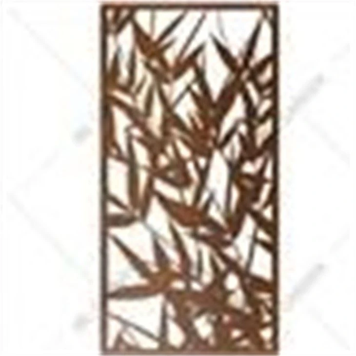 Abstract Corten Steel Garden Screen Patio