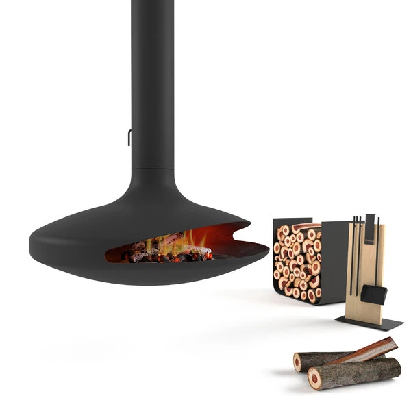 Black Fireplace