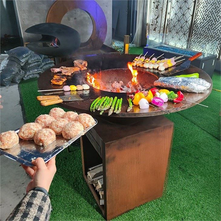 Corten Steel Brazier Bbq