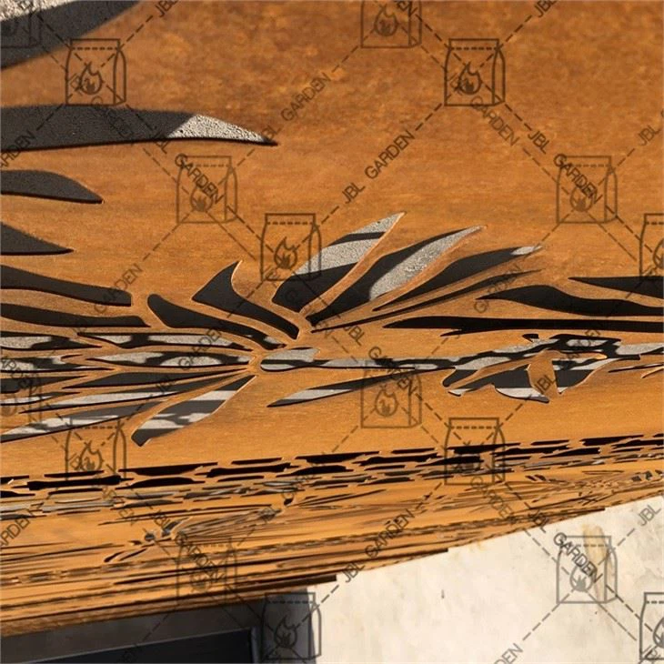 Corten Steel Garden Screen Fency
