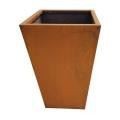 Corten Steel Outdoor Cube Planter