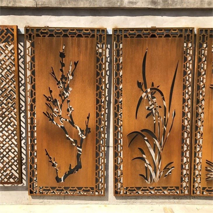 Corten Steel Wall Decor Panel