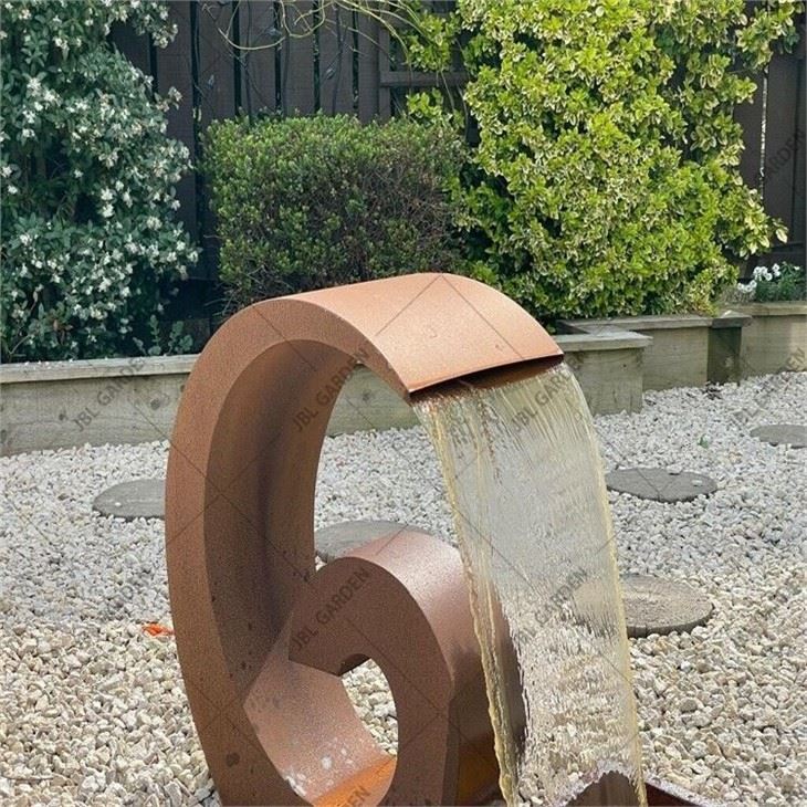 Decoration Corten Steel Water Fountain