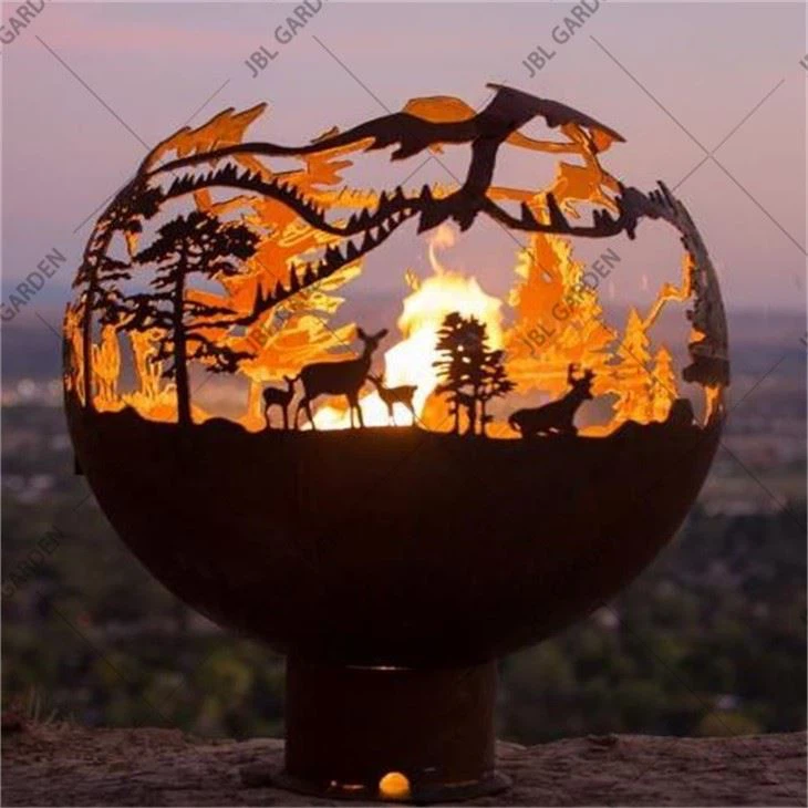 Fire Pit Ball Outside Decoration