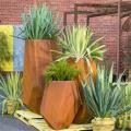Flower Square Metal Wall Planter Pot Box