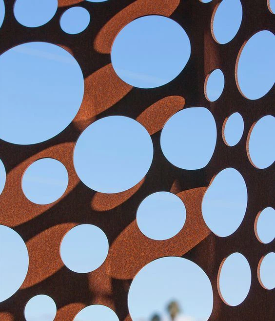 Garden Corten Steel Fence