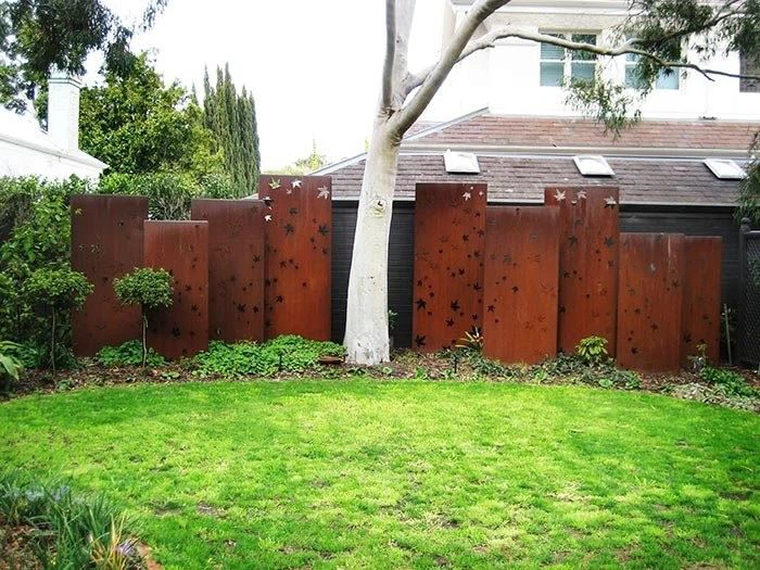 Garden Corten Steel Fence