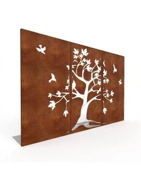 Garden Corten Steel Fence