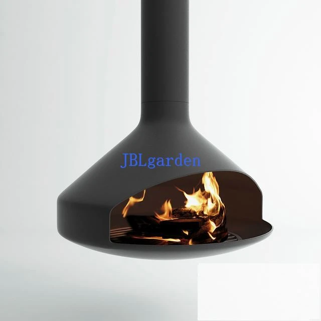 Hotel Indoor Hanging Rotating Fireplace