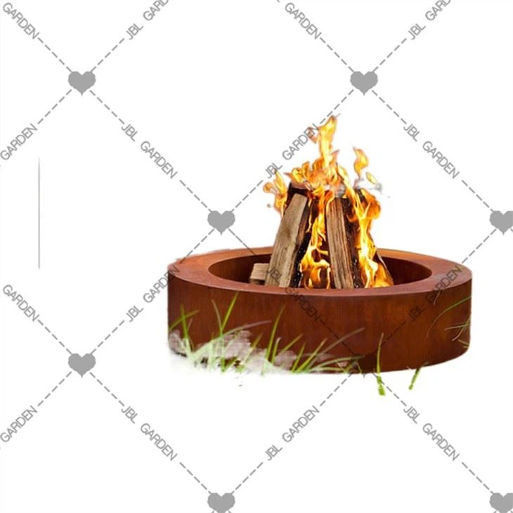 Large Round Steel Fire Pit