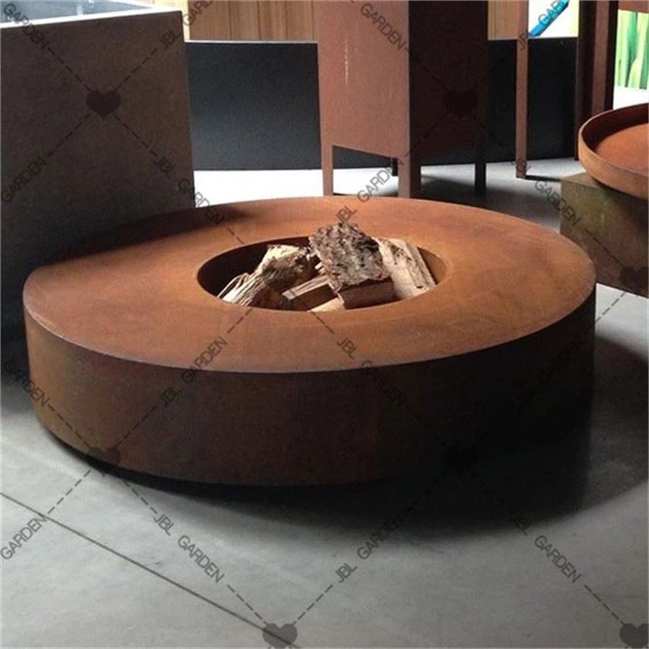 Large Round Steel Fire Pit