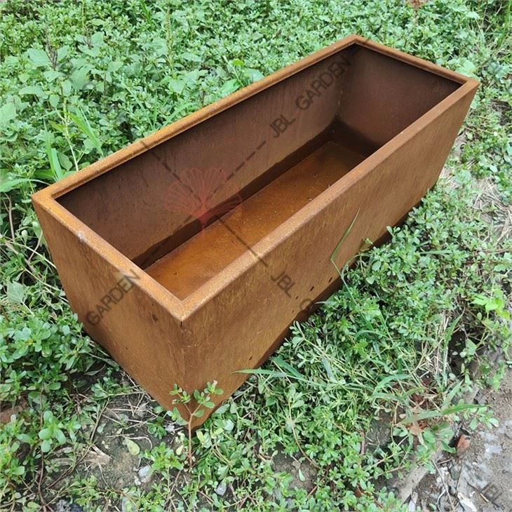 Long Metal Trough Planter