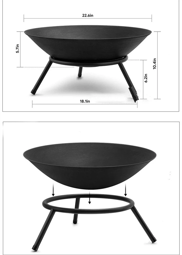 Metal Cast Iron Fire Bowl