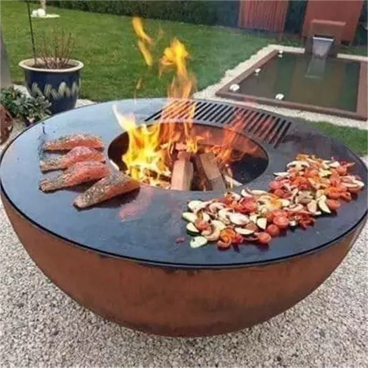 Metal Grill Fire Pit