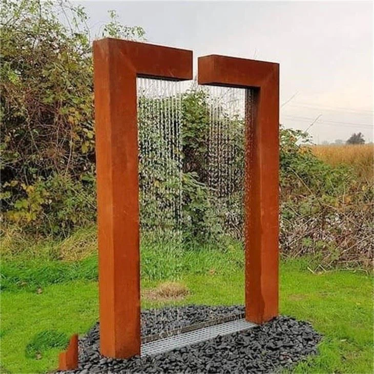 Modern Style Corten Steel Waterfall
