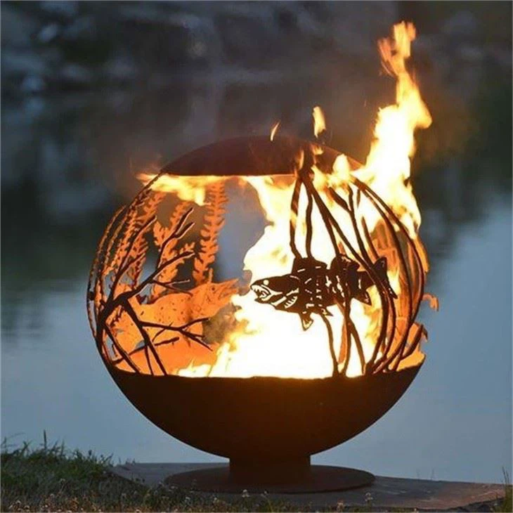 Outdoor Patio Fireplace Table