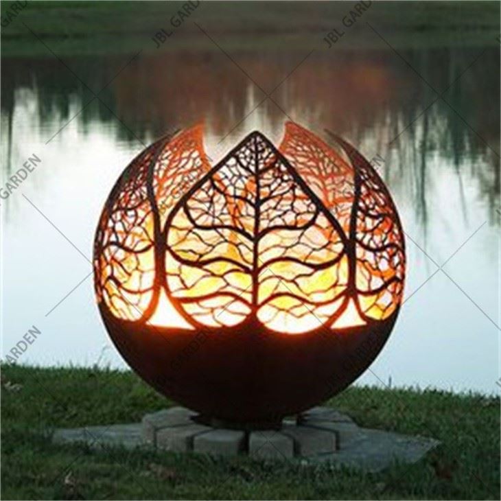 Plasma Cutting Metal Fire Sphere