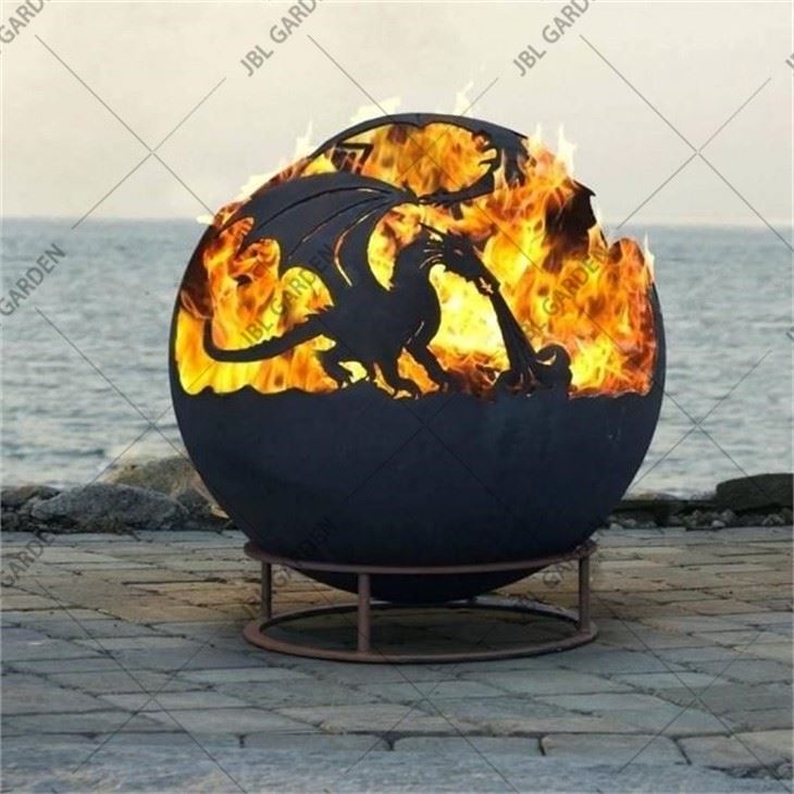 Plasma Cutting Metal Fire Sphere