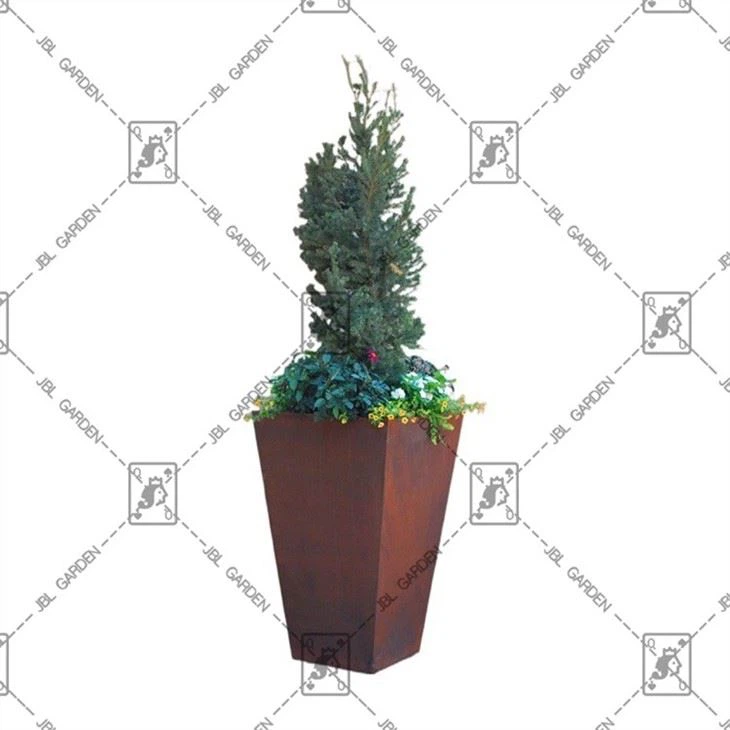 Raw Steel Planter