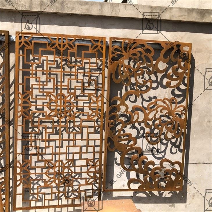 Room Devider Corten Steel Screens