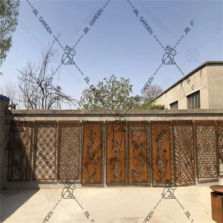 Rusted Fence Panels