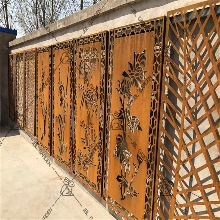 Rusted Fence Panels