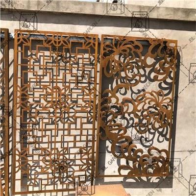 Black Steel Panel Screen Fencing