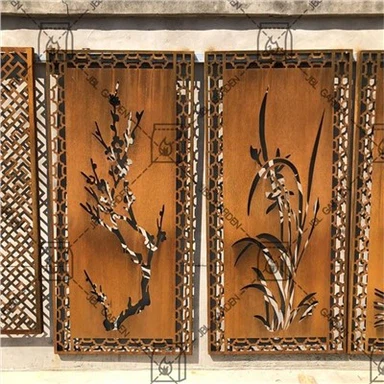 Laser Cut Corten Steel Metal Screens