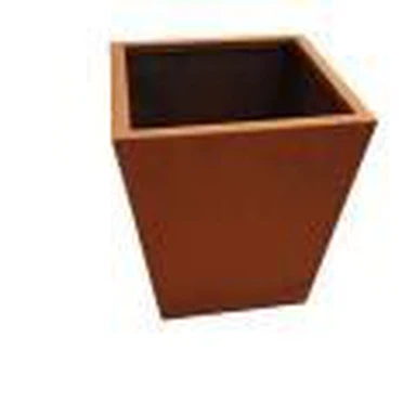 Tall Square Cor-Ten Steel Planter