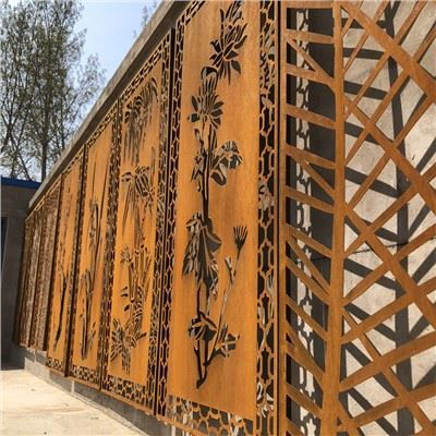 Corten Steel Metal Screen Panels
