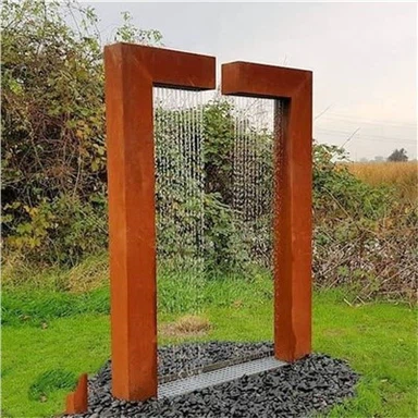 Corten Waterfall Integratd