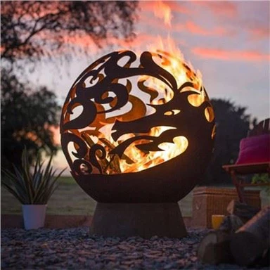 Cutting Firepit Sphere