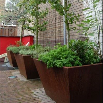 Decoration Corten Steel Metal Planter