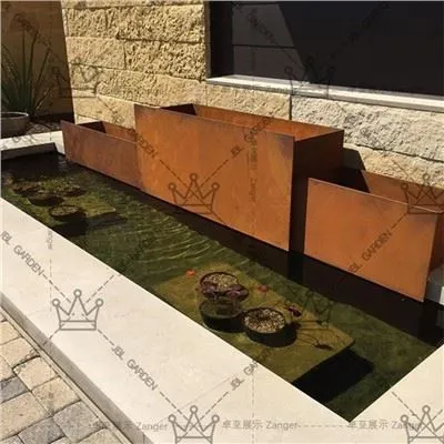Large Square Metal Planters