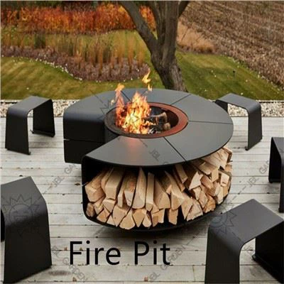 Metal Fire Pit Table