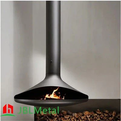 Real Flame Hanging Wood Fireplace