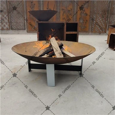 Steel Fire Pit With BBQ