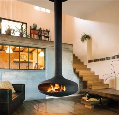 Eco-friendly Hanging Fireplace